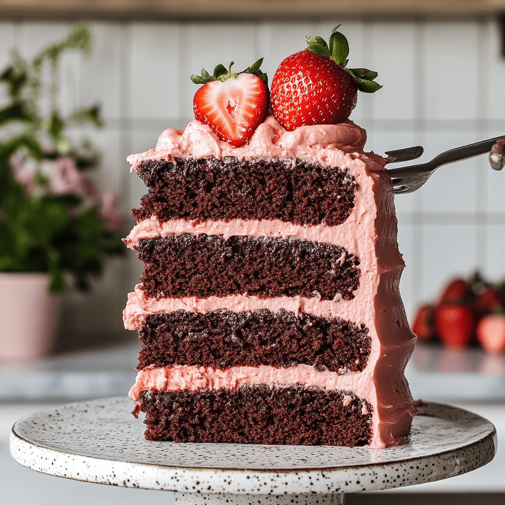 Strawberry Chocolate Cake