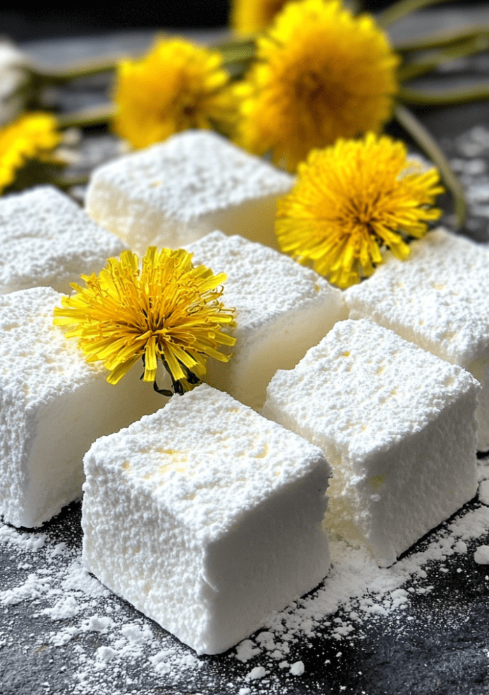 Dandelion & Honey Marshmallows (No Corn Syrup!)