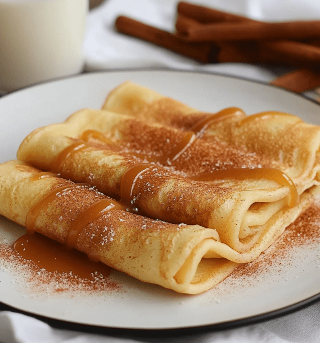 Cinnamon Roll Protein Crepes