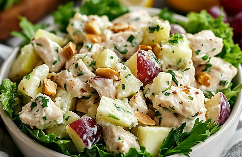 Creamy Chicken, Apple & Grape Salad
