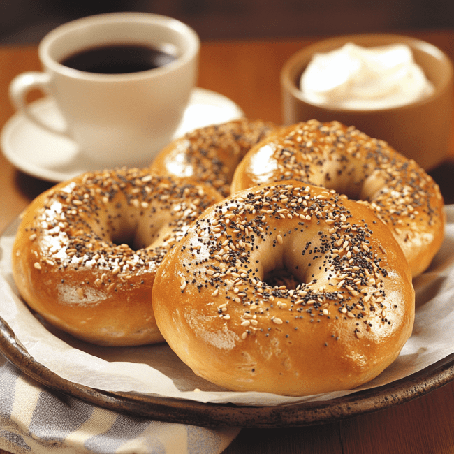 Air Fryer Protein Bagels