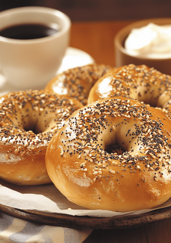 Air Fryer Protein Bagels