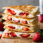 Strawberry Cream Cheese Quesadillas