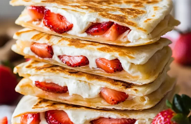 Strawberry Cream Cheese Quesadillas