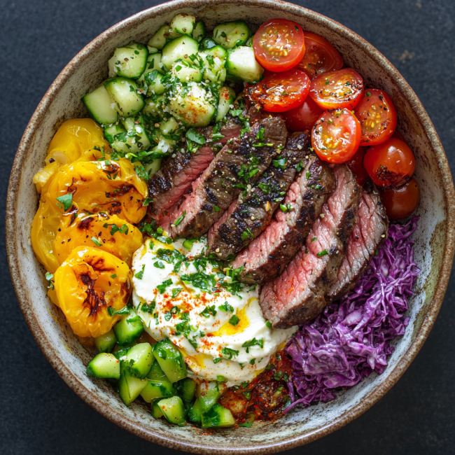 Mediterranean Steak Bowls