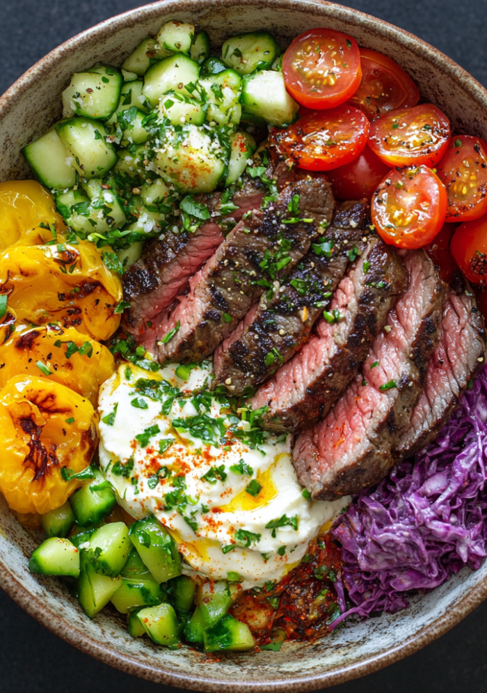 Mediterranean Steak Bowls