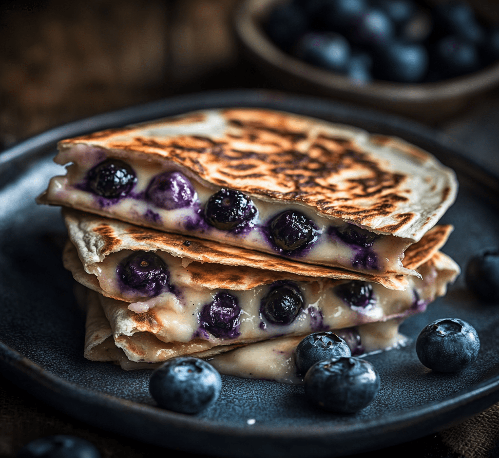 Blueberry Breakfast Quesadilla