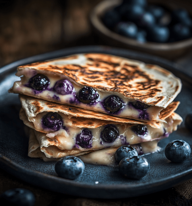 Blueberry Breakfast Quesadilla