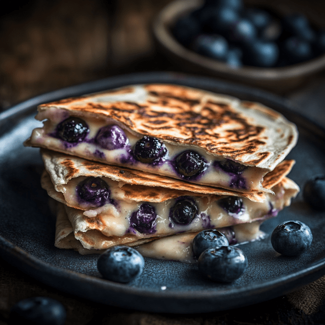Blueberry Breakfast Quesadilla