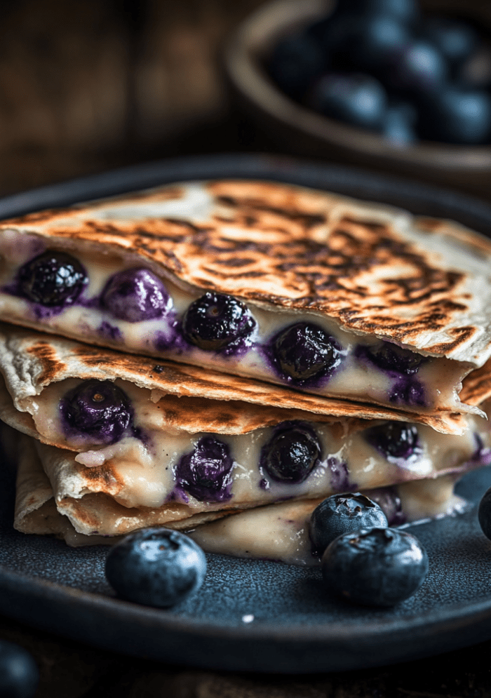 Blueberry Breakfast Quesadilla