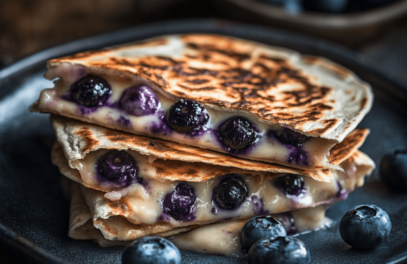 Blueberry Breakfast Quesadilla