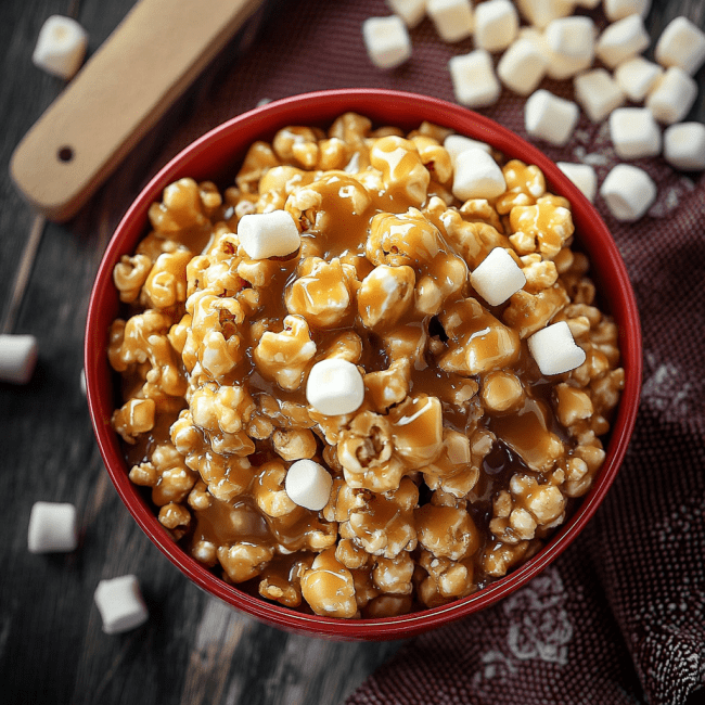 Marshmallow Caramel Corn