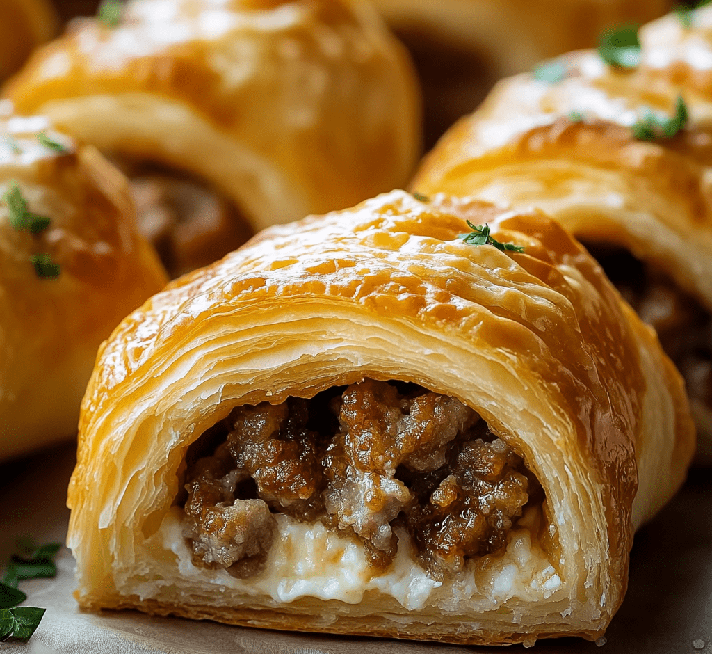 Sausage Cream Cheese Crescent Rolls