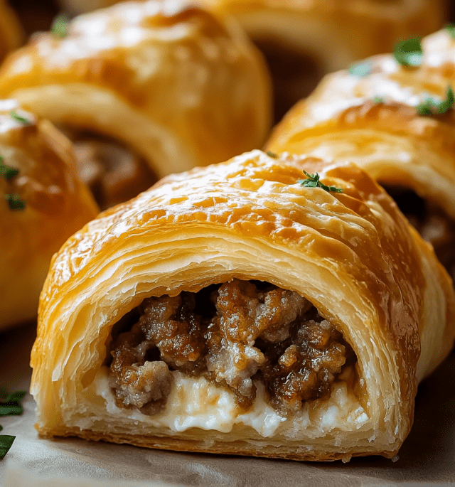 Sausage Cream Cheese Crescent Rolls