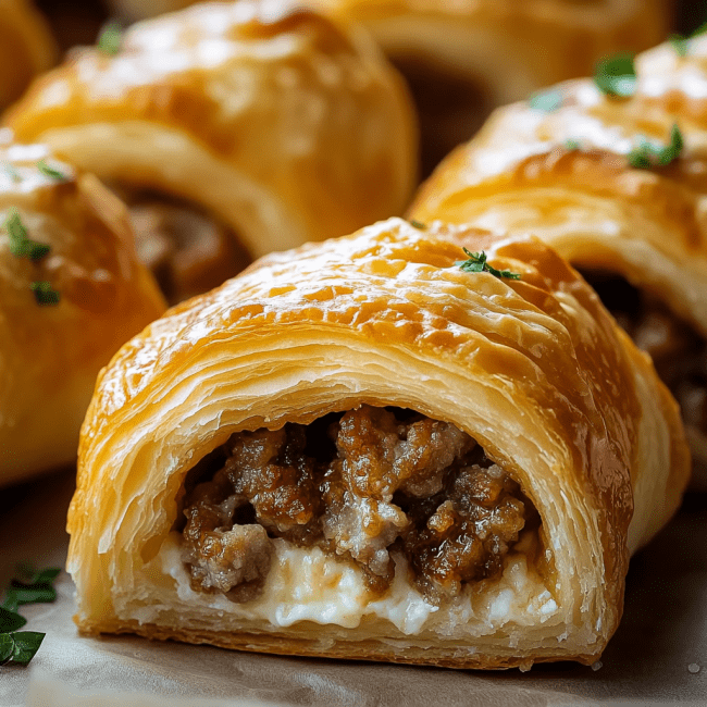 Sausage Cream Cheese Crescent Rolls