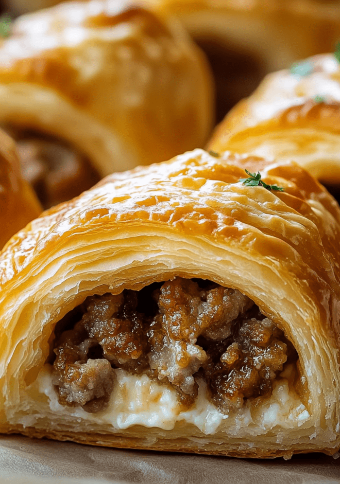 Sausage Cream Cheese Crescent Rolls