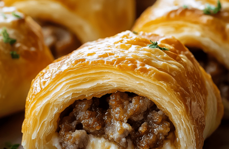 Sausage Cream Cheese Crescent Rolls
