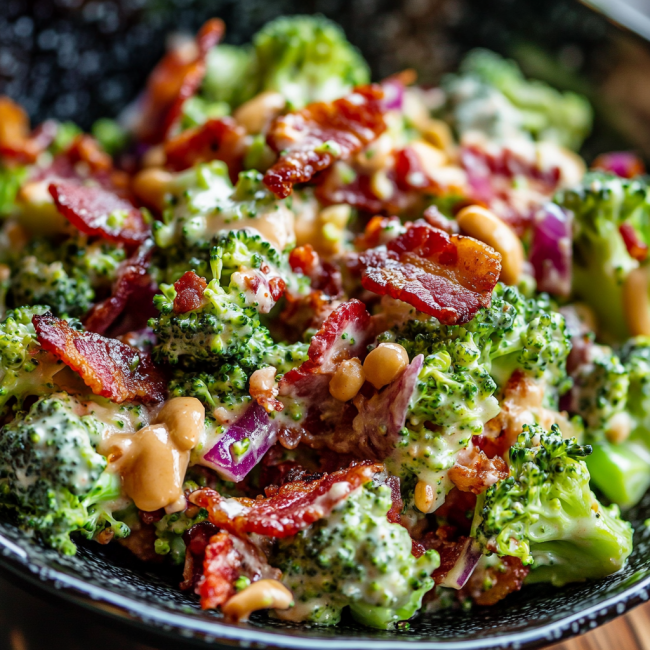 Easy Broccoli Bacon Salad Recipe