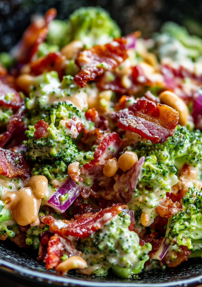 Easy Broccoli Bacon Salad Recipe