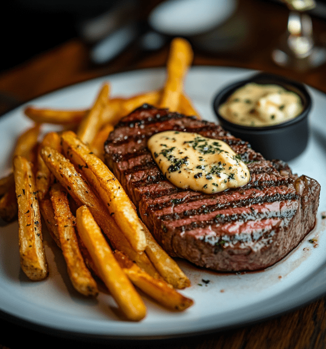 Steak Frites With Garlic Butter
