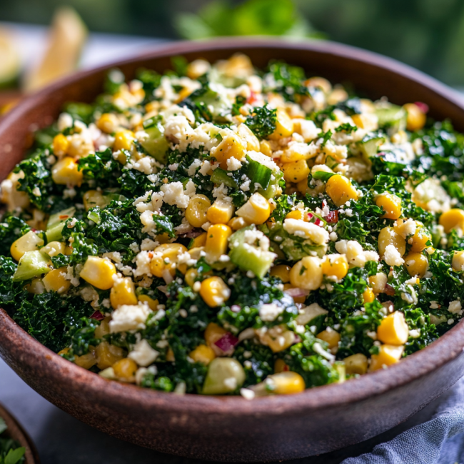 Mexican Street Corn Kale Salad