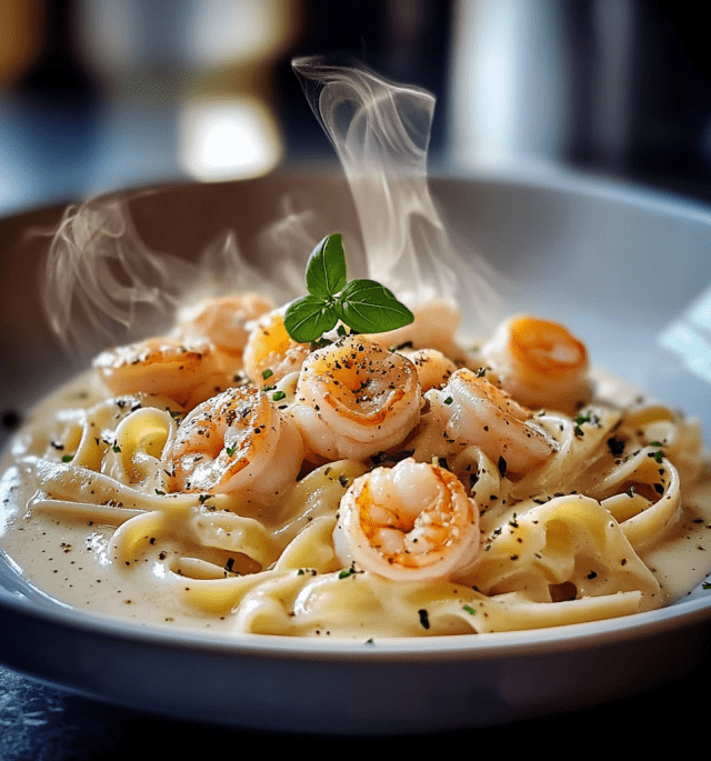 Shrimp Fettuccine Alfredo