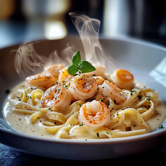 Shrimp Fettuccine Alfredo