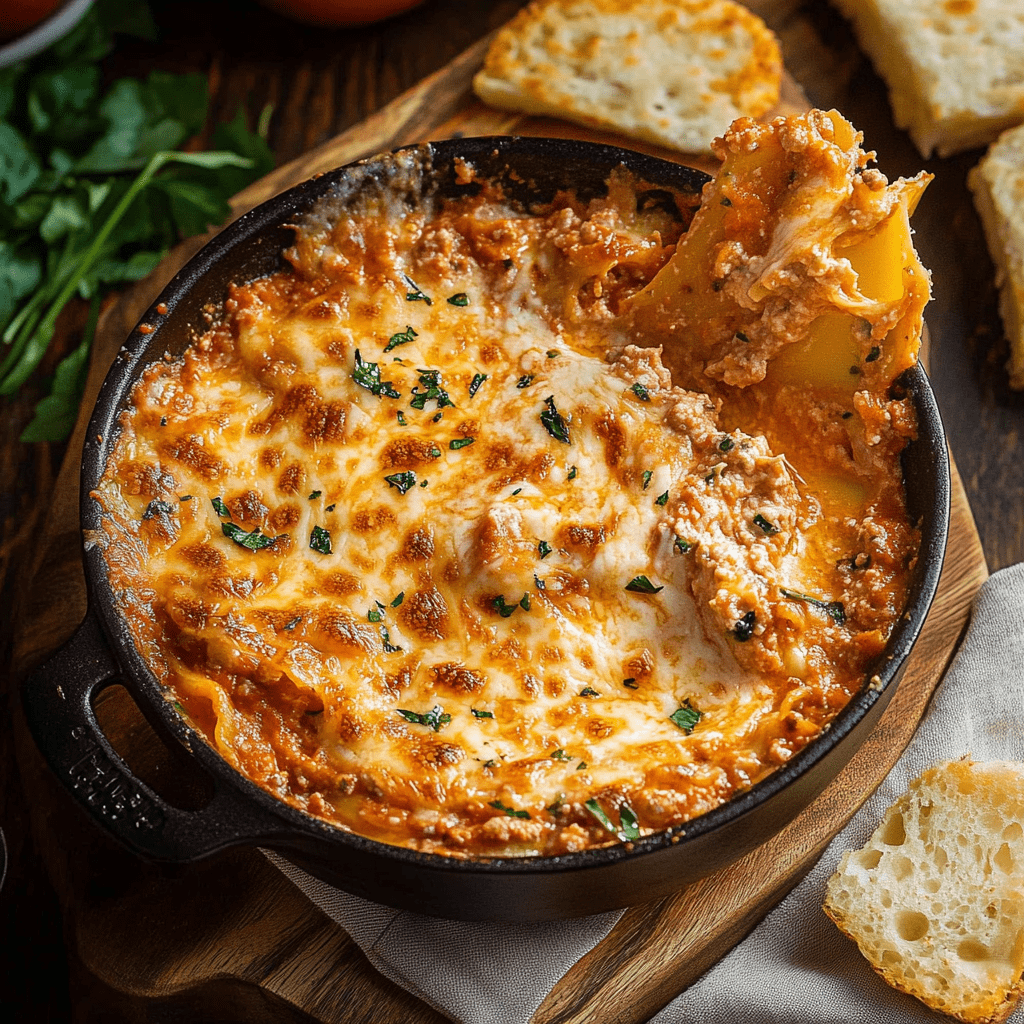 Cheesy Lasagna Dip Recipe