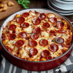 Pepperoni Pizza Casserole