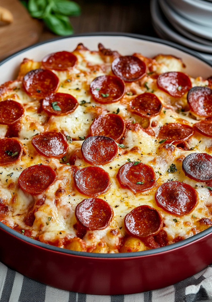 Pepperoni Pizza Casserole