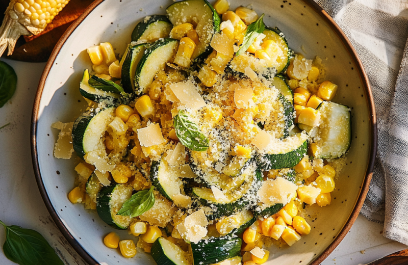 Parmesan Zucchini and Corn