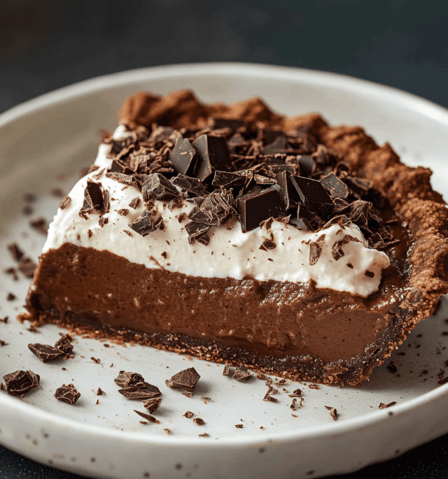 No-Bake Chocolate Pudding Pie