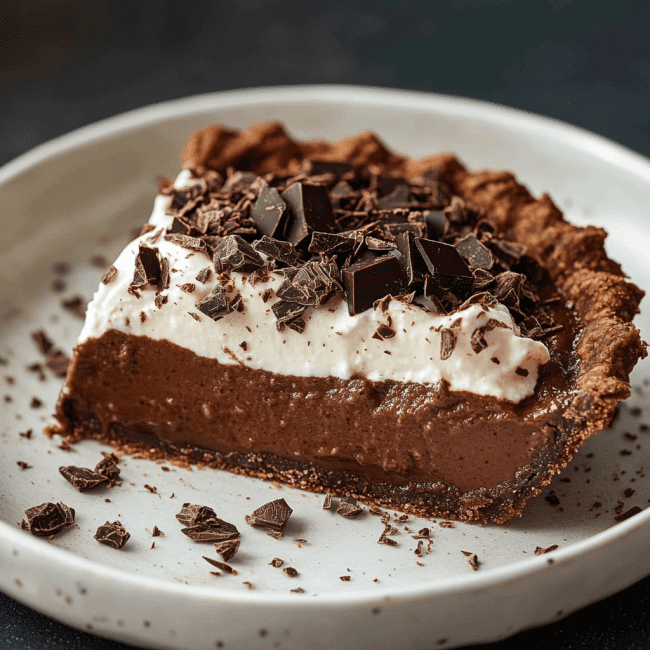 No-Bake Chocolate Pudding Pie