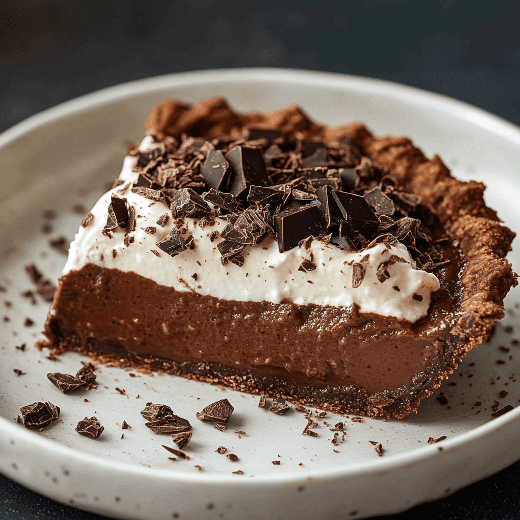 No-Bake Chocolate Pudding Pie