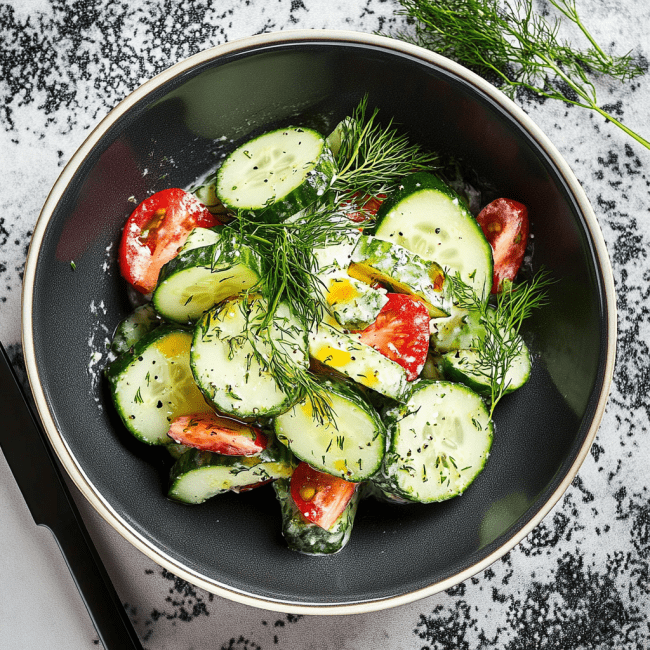 Creamy Cucumber Dill Salad