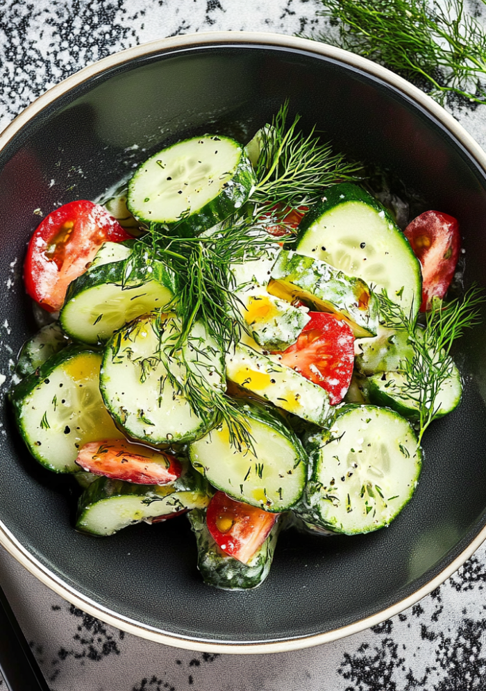Creamy Cucumber Dill Salad