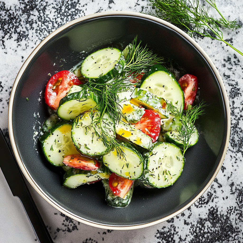 Creamy Cucumber Dill Salad