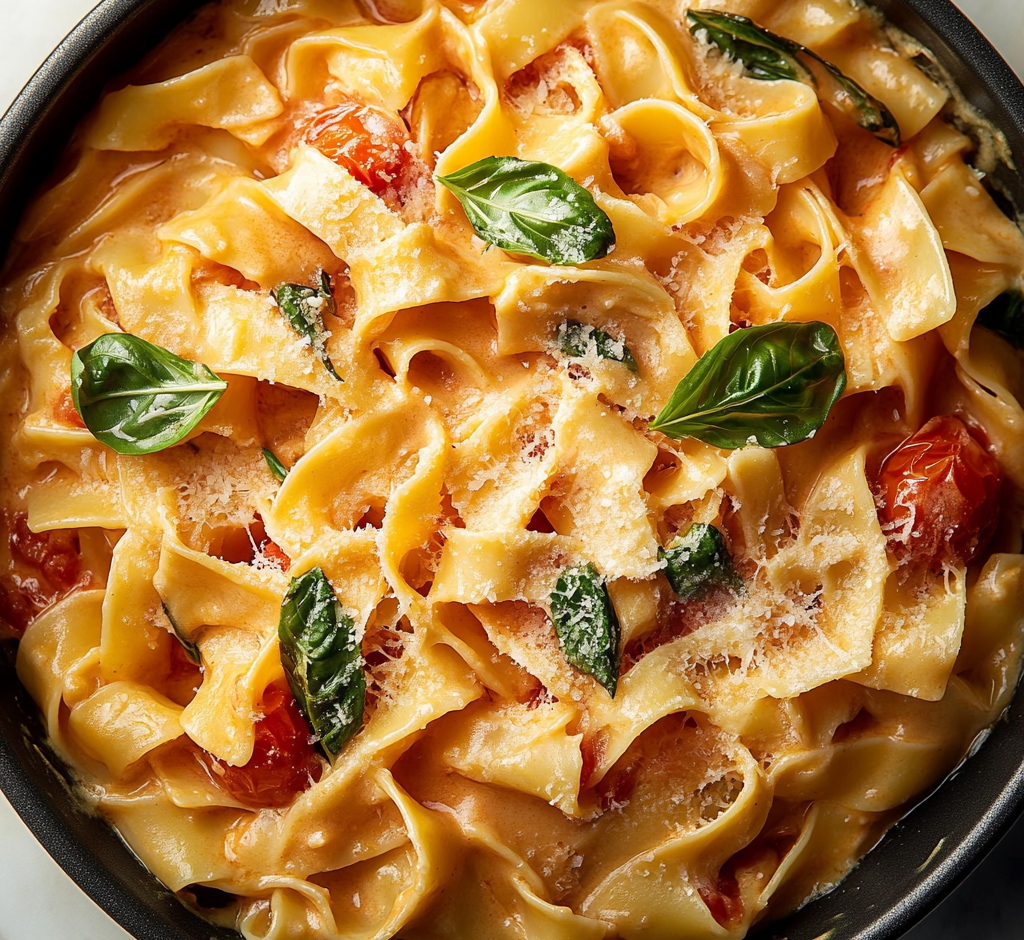 Creamy Tomato Basil Pasta Recipe