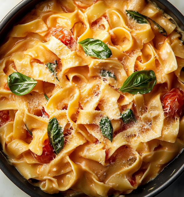 Creamy Tomato Basil Pasta Recipe