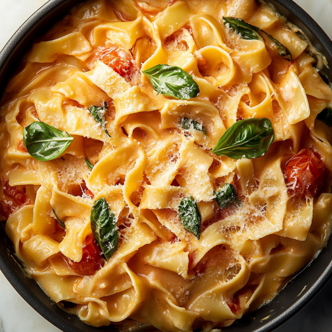 Creamy Tomato Basil Pasta Recipe