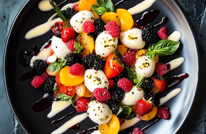 Summer Fruit Caprese Salad