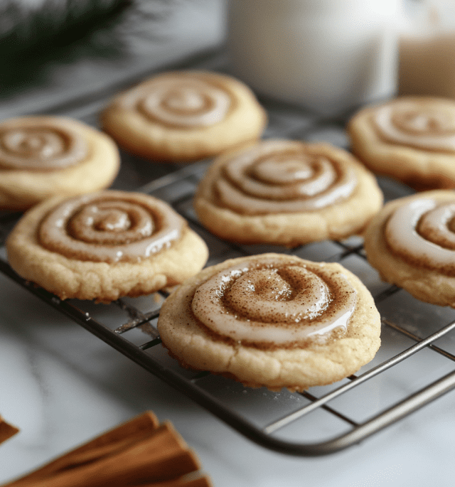 Soft Cinnamon Roll Sugar Cookies Recipe