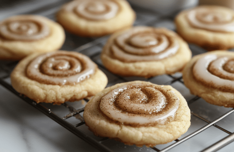 Soft Cinnamon Roll Sugar Cookies Recipe