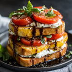 Savory Tomato Herb French Toast Stacks