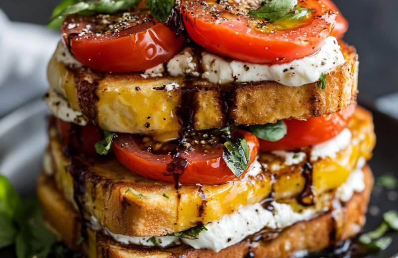 Savory Tomato Herb French Toast Stacks