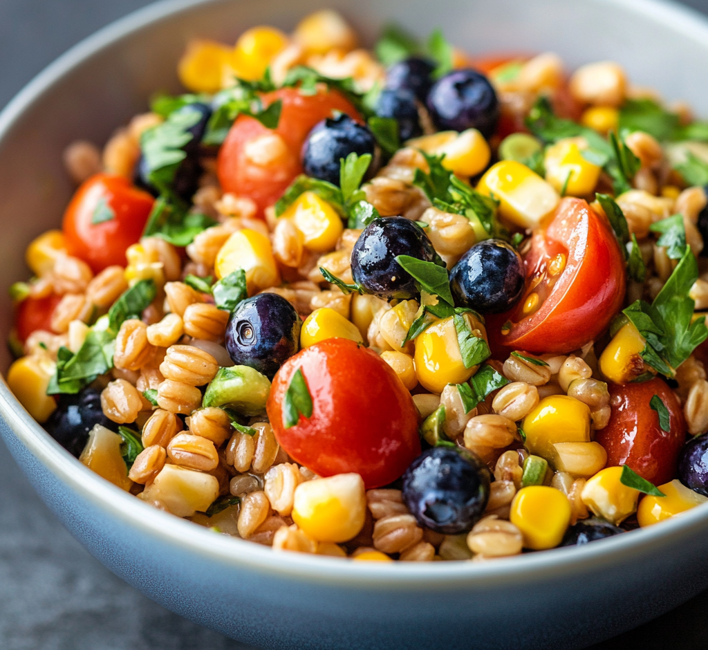 Rainbow Farro Salad