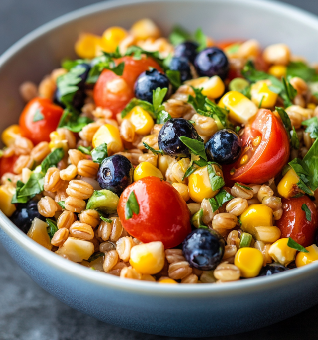 Rainbow Farro Salad