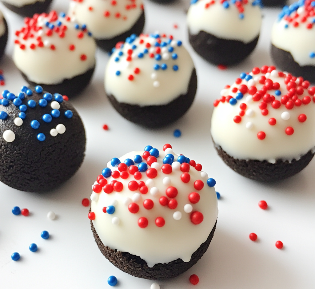 Patriotic Oreo Balls