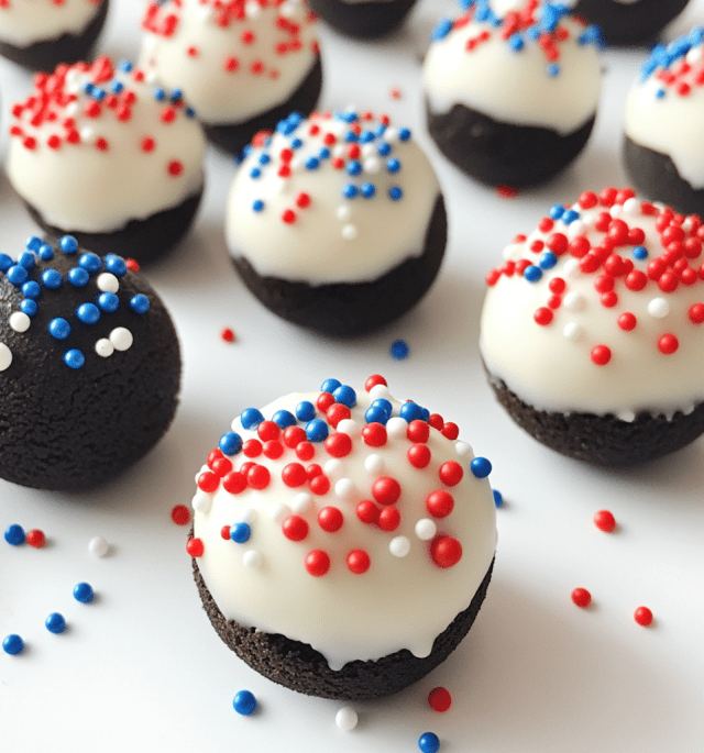 Patriotic Oreo Balls
