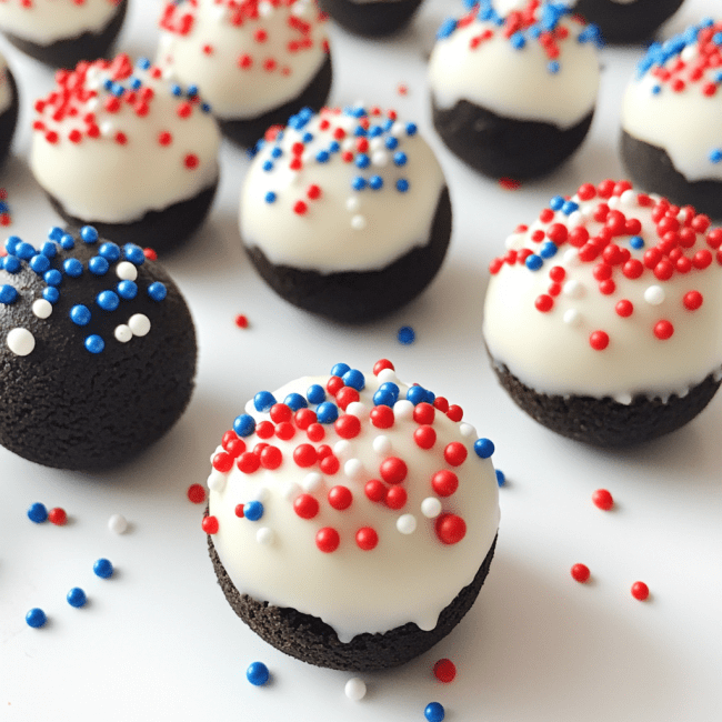 Patriotic Oreo Balls